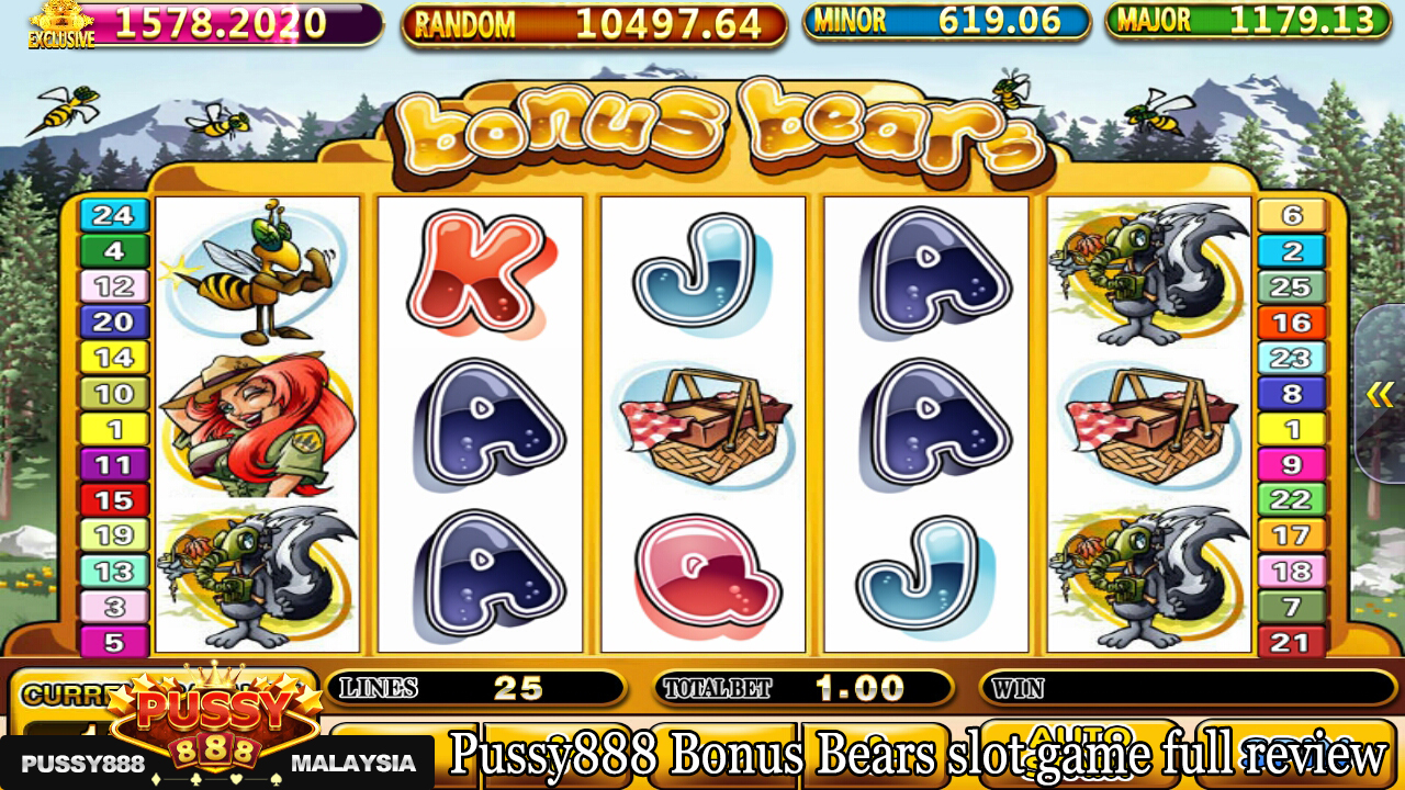 Play Bonus Bear Slots online, free